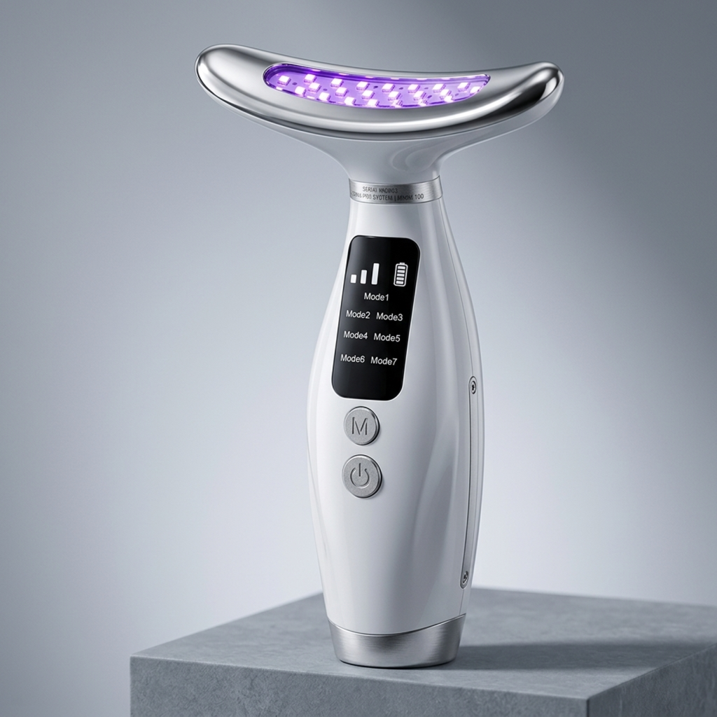 Masajeador Facial y de Cuello con Fototerapia LED Avanzada