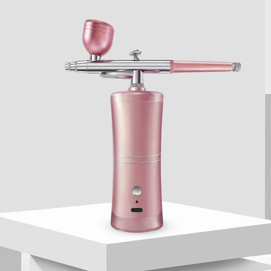 Facial Serum Infusion Spray Gun Home-Use High-Pressure Nano-Nebulizer Rechargeable Portable Oxygen Injection Beauty Device